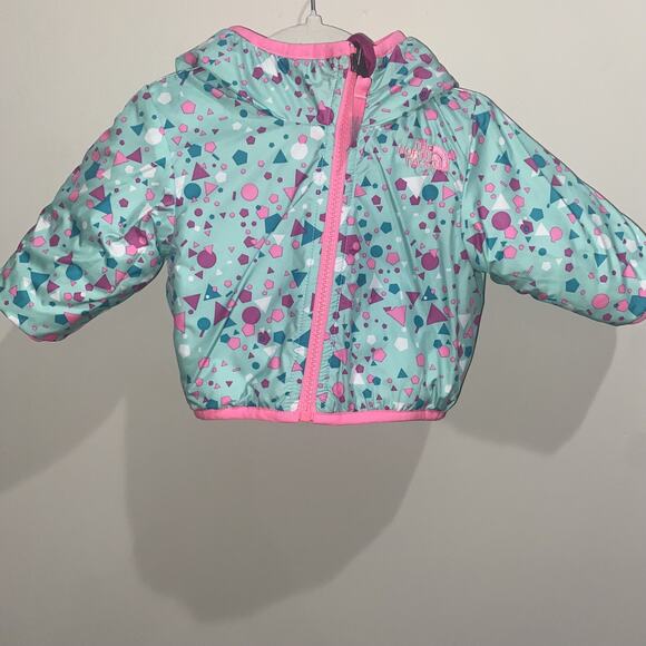 THE NORTH FACE 0-3 Months Reversible Perrito Insulated Jacket Winter Water Repel - Picture 4 of 8